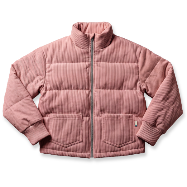 Jacke gefüttert Cord Rosa - Maxomorra
