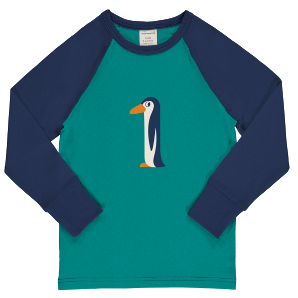 Langarmshirt 'Geburtstag 1 Türkis' - Maxomorra