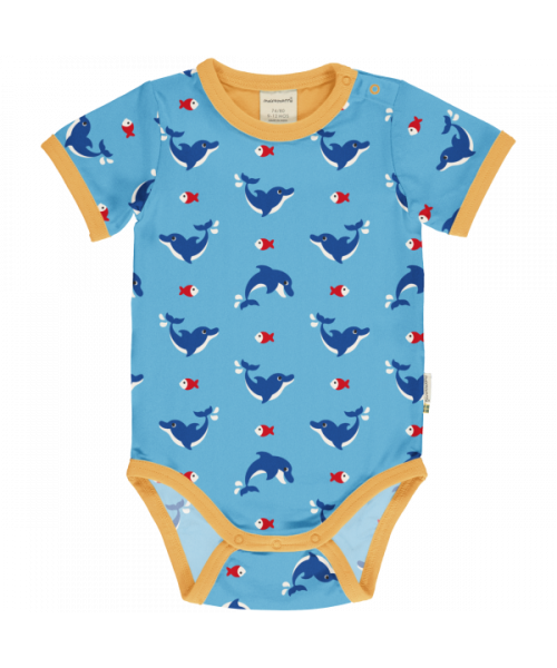 Maxomorra Body Kurzarm Dolphin