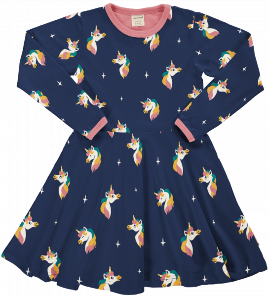 Langarmkleid Spin Unicorn - Maxomorra
