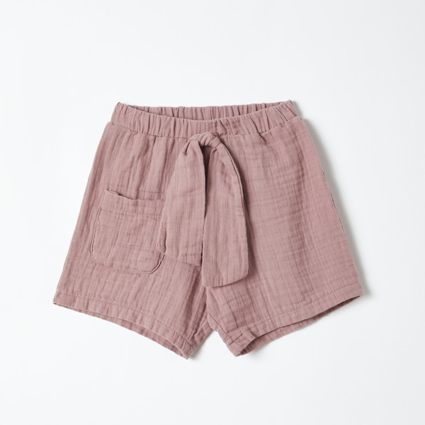 Organic Era Shorts Musselin rosa Dusty Rose