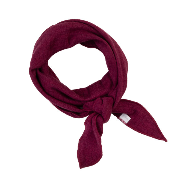 Halstuch Merinowolle Weinrot Melange